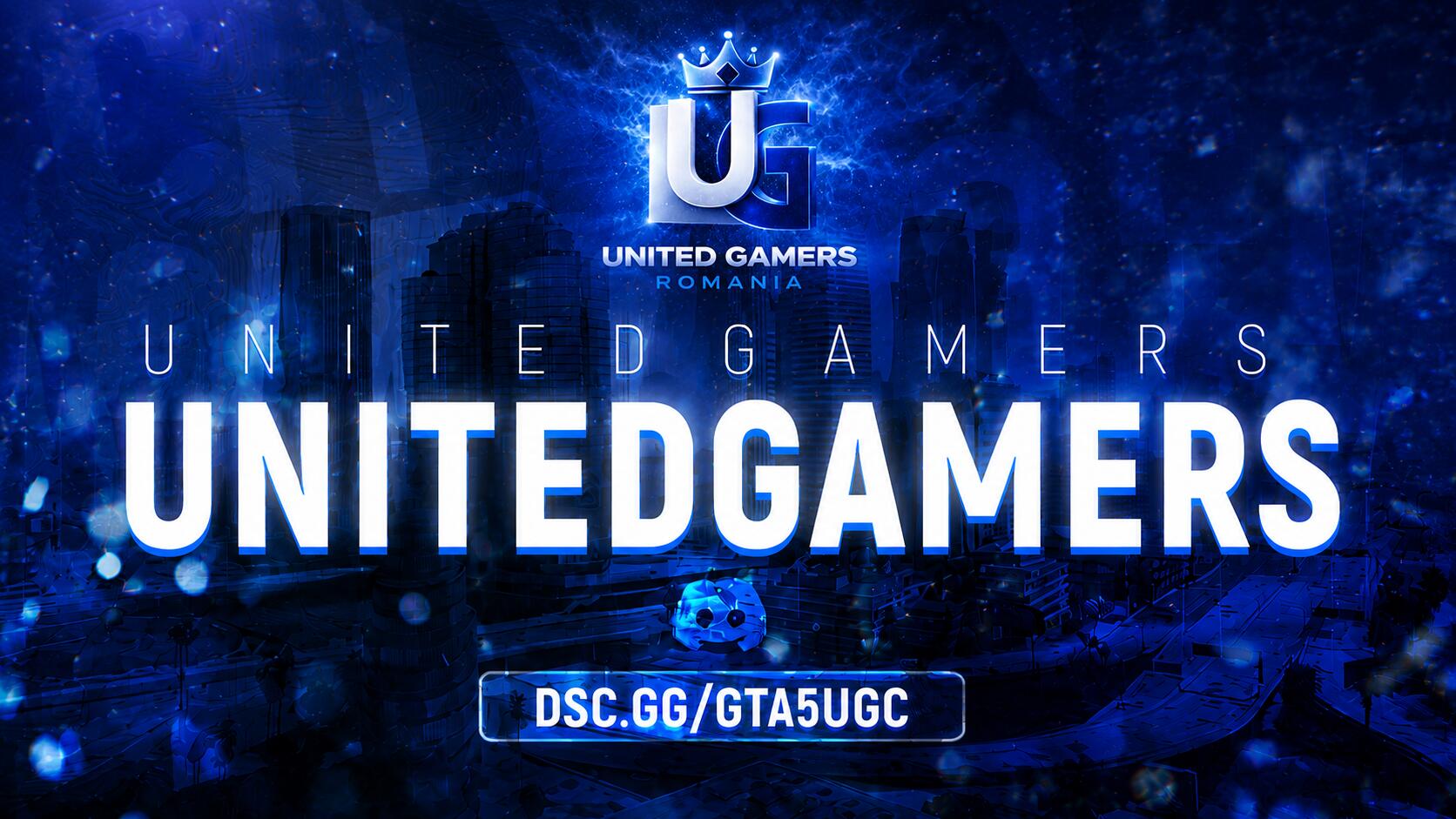 Discovery splash banner for GTA 5: United Gamers Community Discord server
