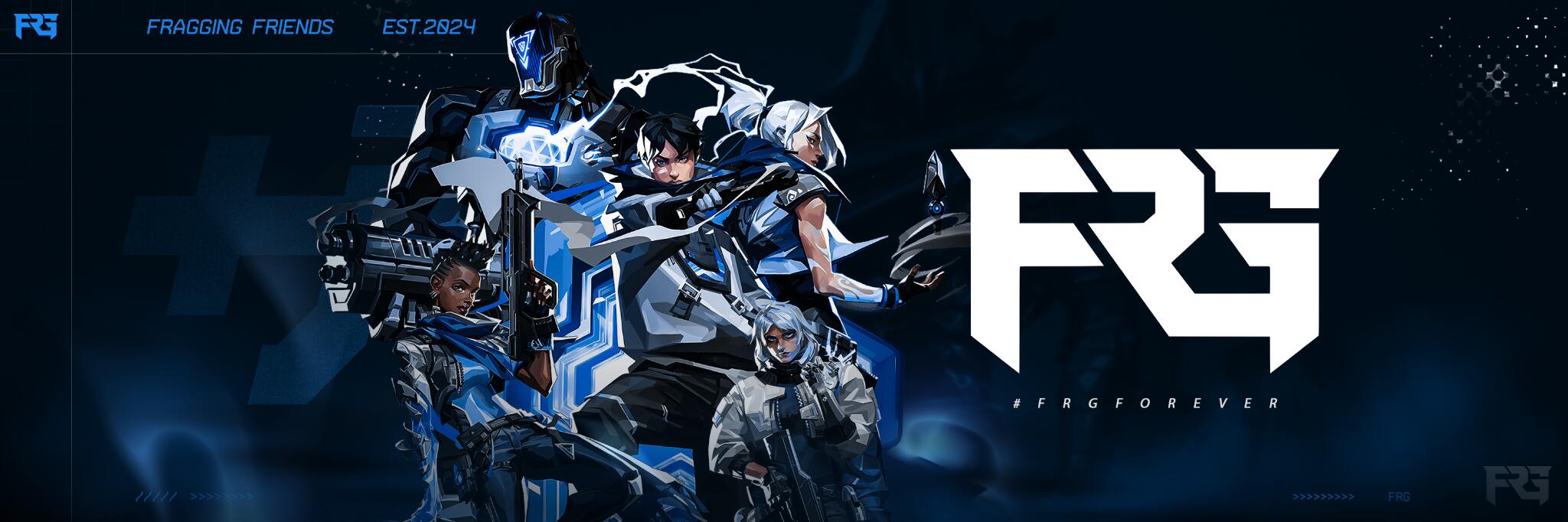 Discovery splash banner for FRG - Fragging Friends Discord server