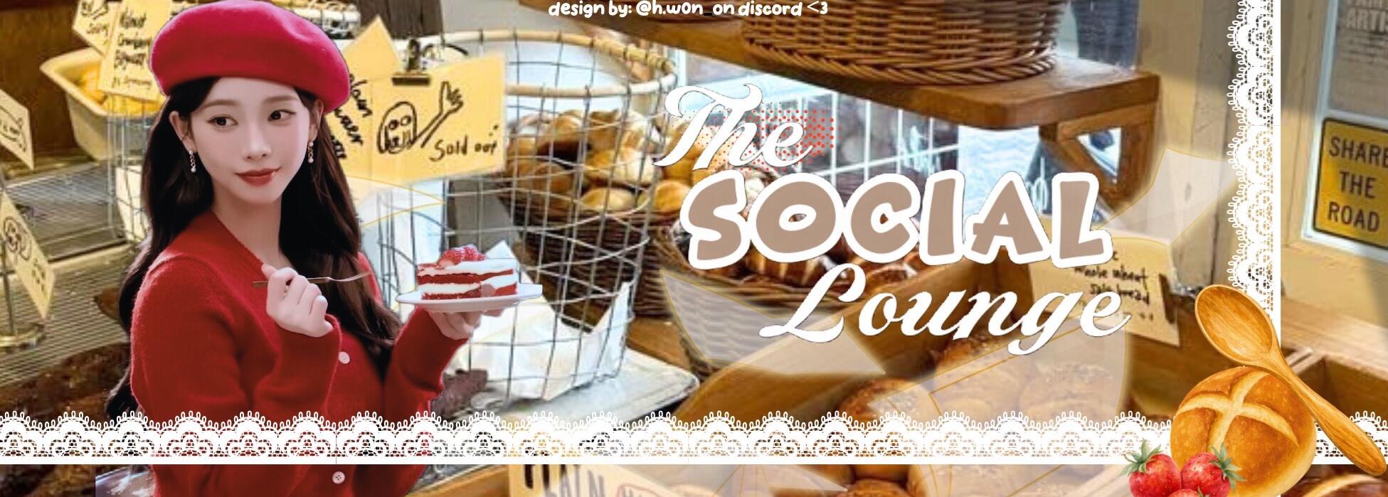 Discovery splash banner for 竊﹒ The Social Lounge Discord server