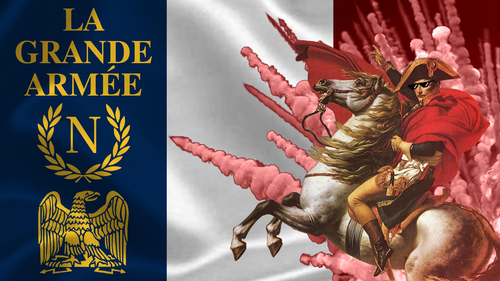 Discovery splash banner for La Grande Armée Discord server