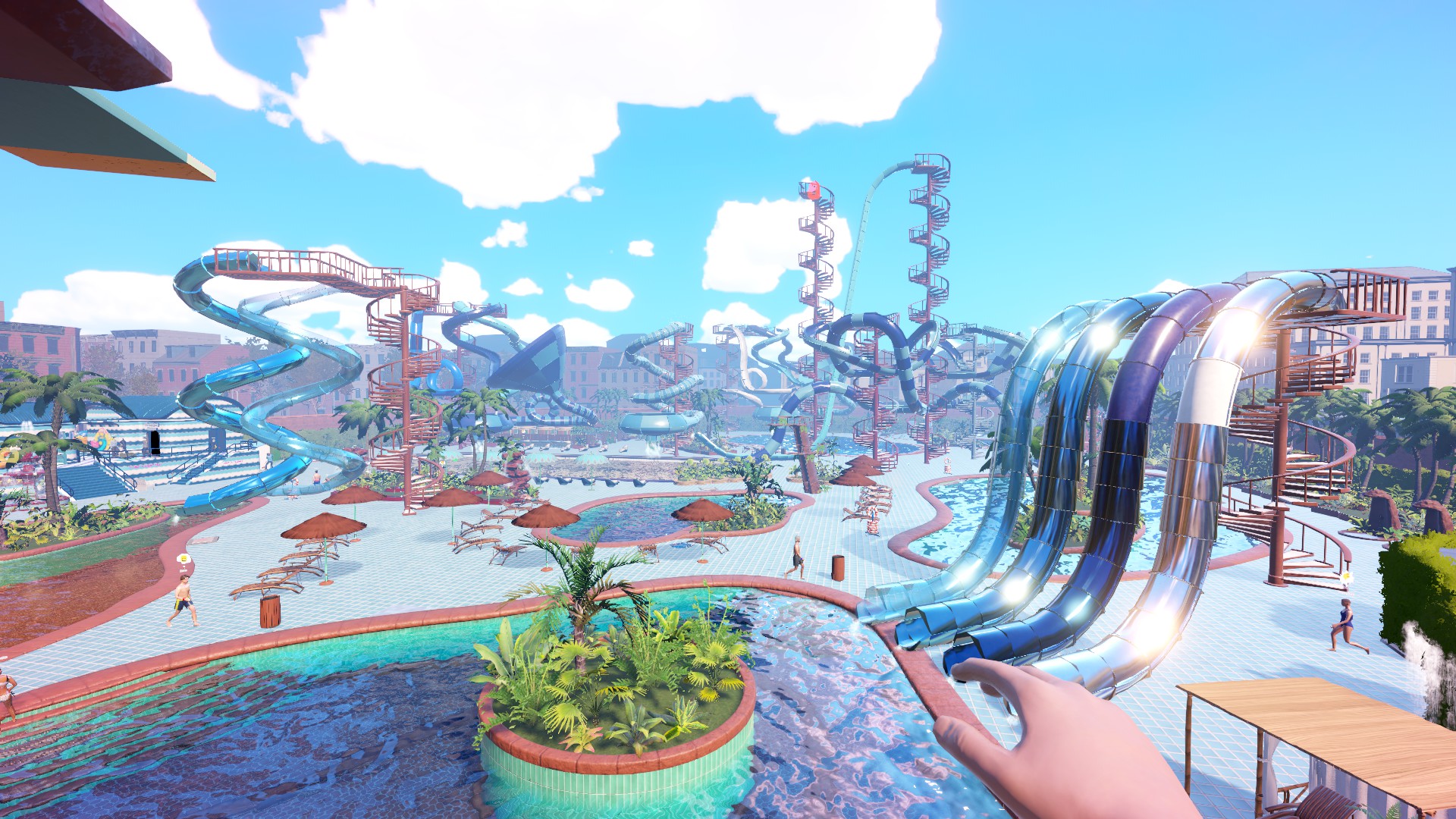 Discovery splash banner for Waterpark Simulator Discord server