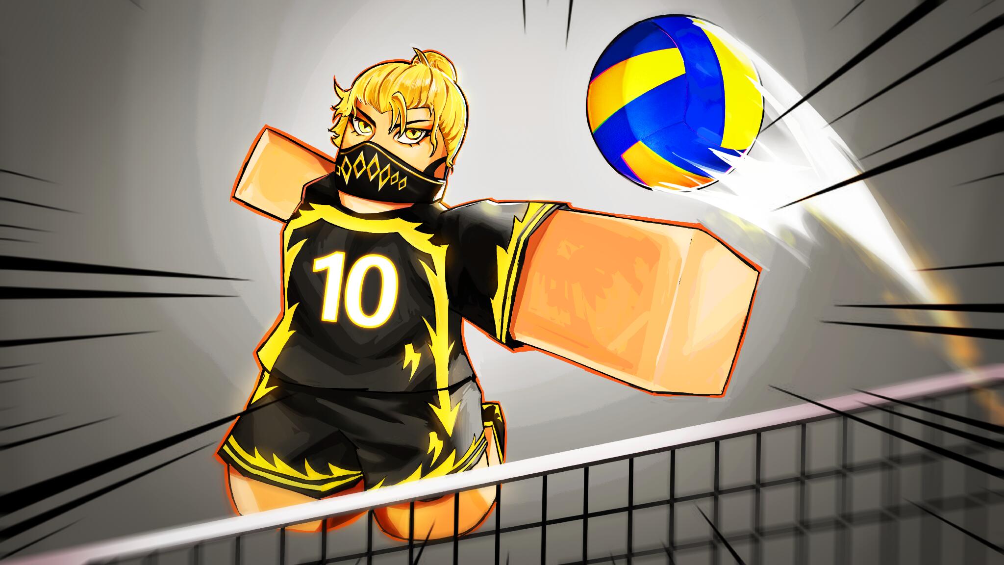 Discovery splash banner for Volleyball Legends Discord server