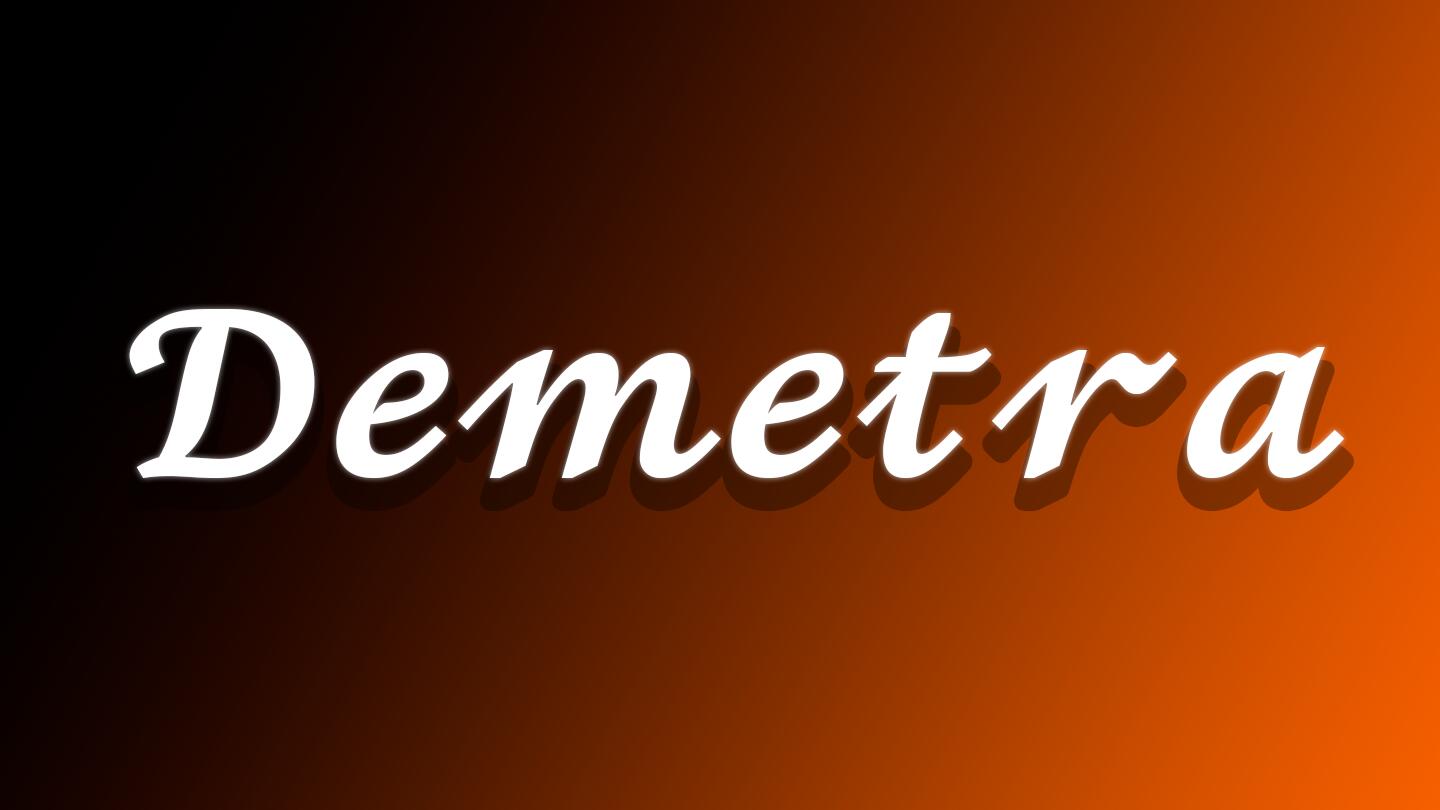 Discovery splash banner for Demetra Project Discord server