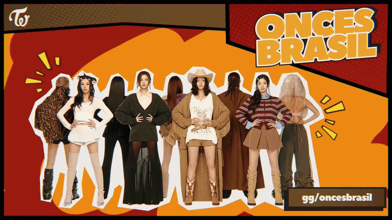 Discovery splash banner for TWICE 🍭 ONCEs Brasil Discord server
