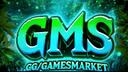 Discovery splash banner for Games Market | Middleman Services Discord server