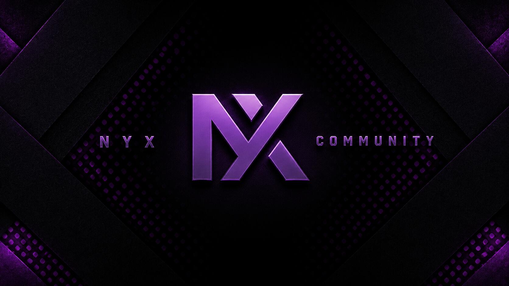 Discovery splash banner for NYX Community Discord server