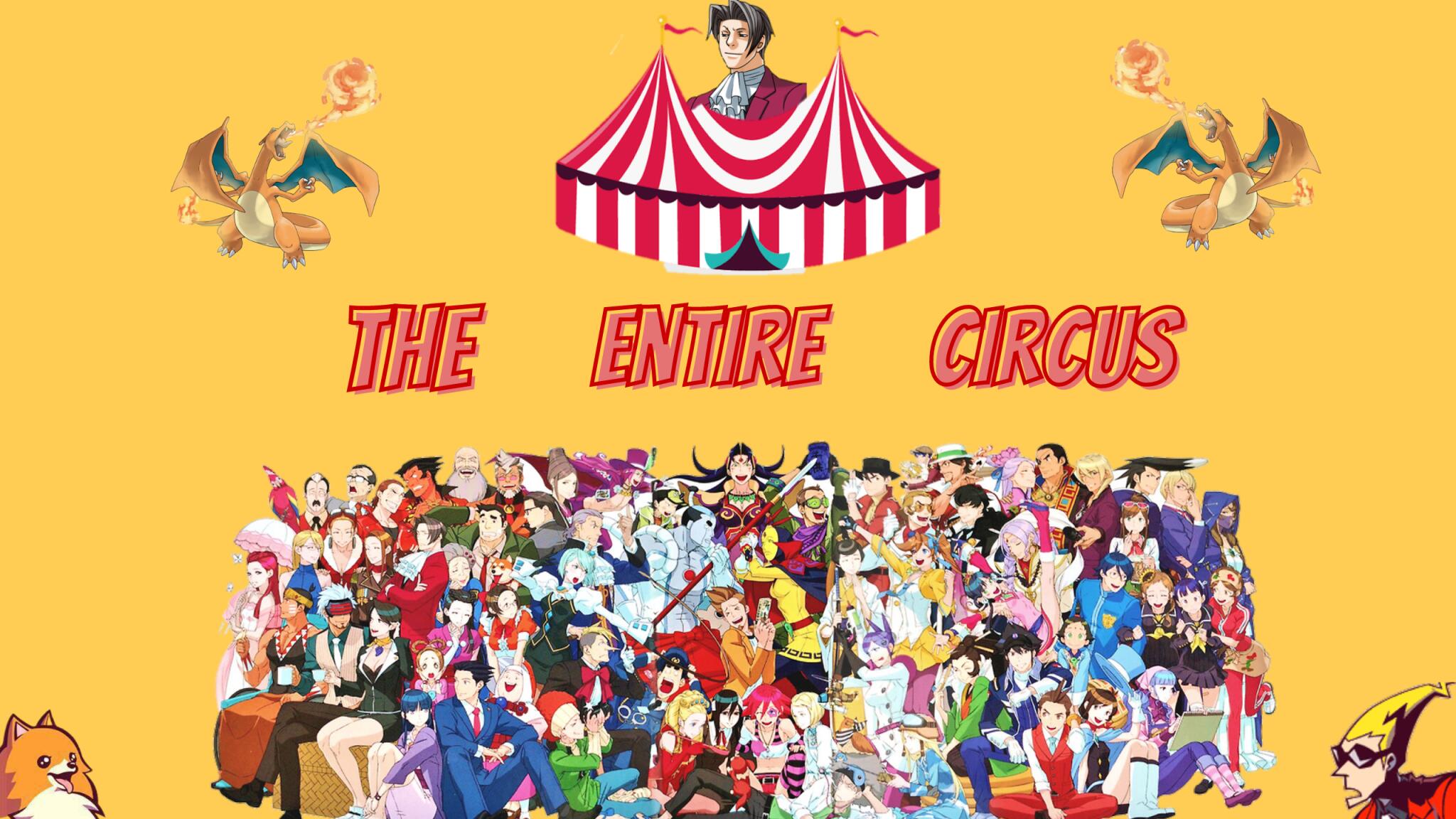 Discovery splash banner for The Entire Circus Discord server