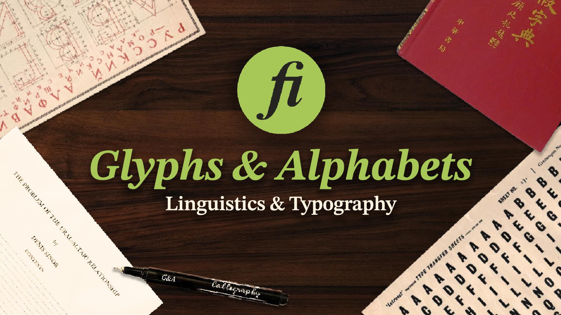 Discovery splash banner for Glyphs & Alphabets Discord server