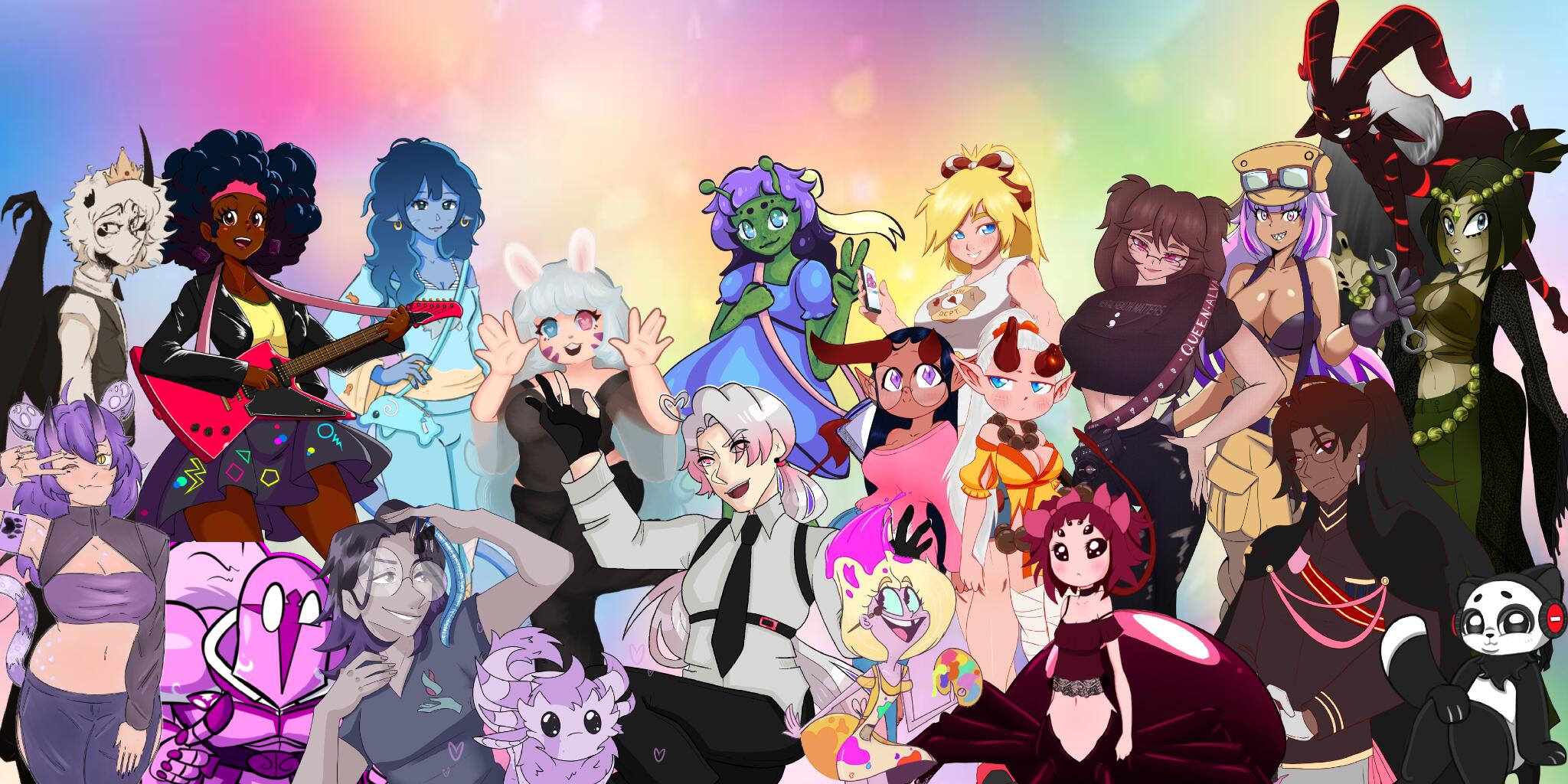 Discovery splash banner for Pinktopia Discord server