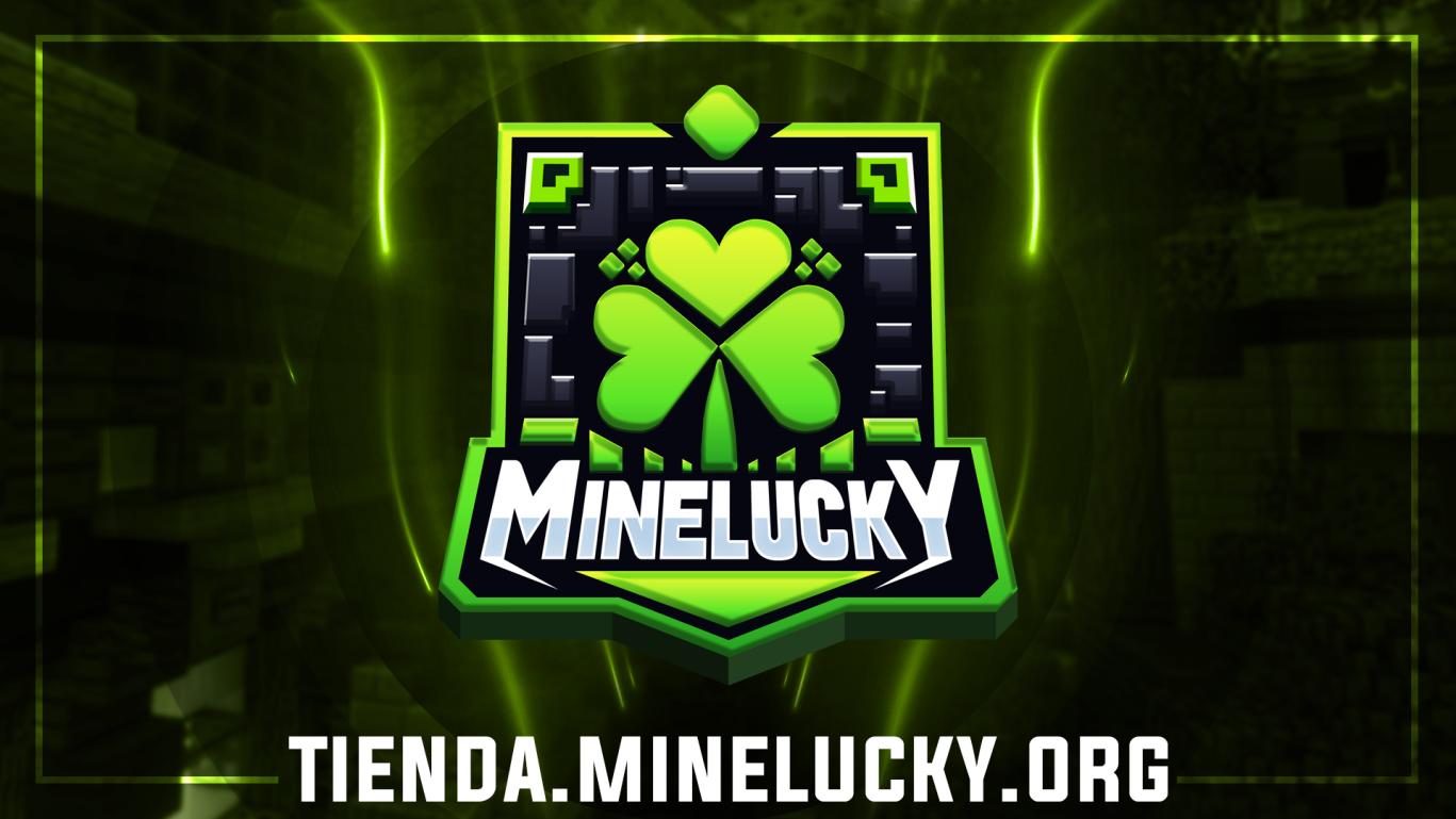 Discovery splash banner for MineLucky Discord server